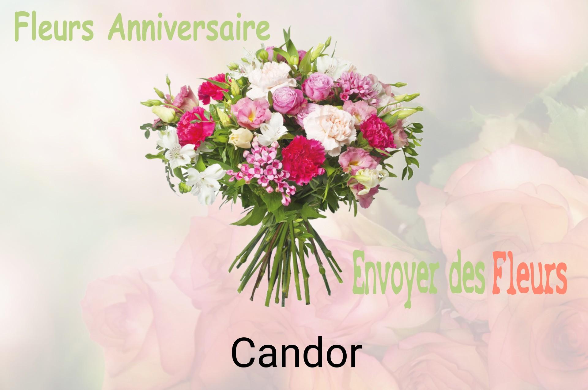 Bouquet de fleurs d’anniversaire livré à Candor